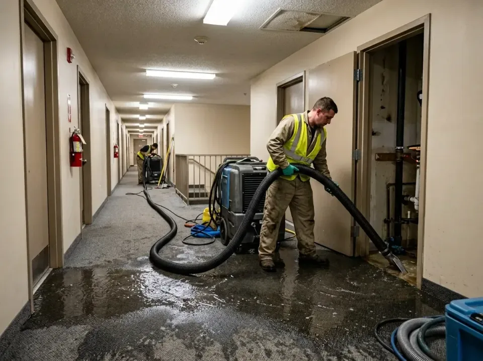 multi-unit-apartment-hallway-f-005 — frequently asked questions, Emergency Burst Pipe Water Extraction & Removal in Neillsvi…